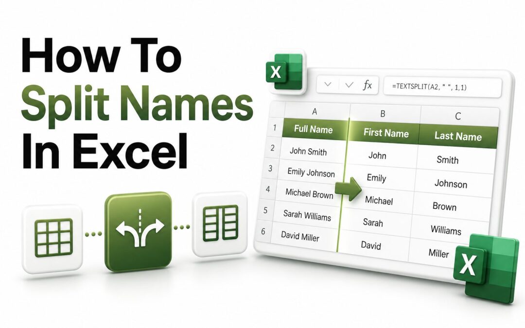 How to Split Names in Excel: Step-by-Step Guide